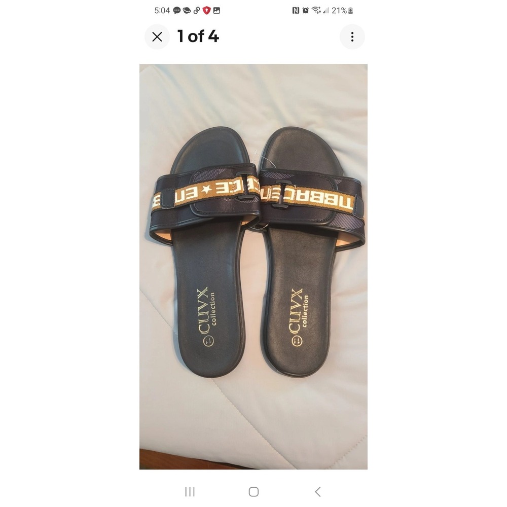 Cuvx Collection Sandles Black Size 7